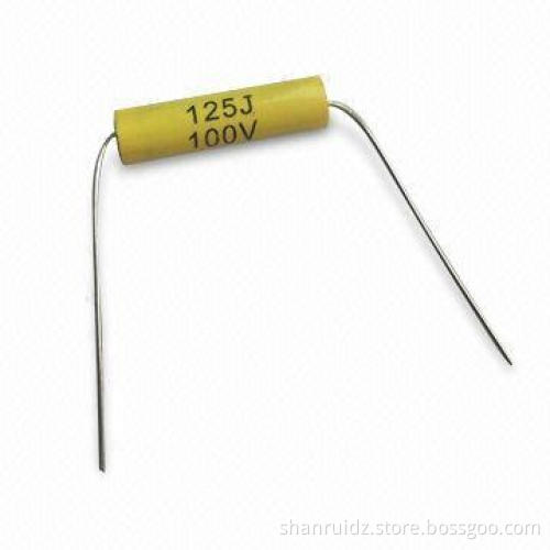 MPT Moralized Polypropylene Axial Film Capacitor, Very Low-loss at High-frequency, Using Area